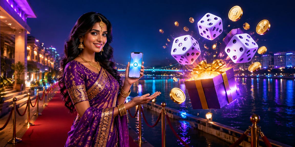 Local Indian player enjoying casino dice game at Ahmedabad riverfront